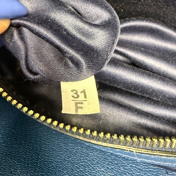 MIU MIU Tote Shoulder Crossbody Bag Leather Blue - Picture 14 of 15